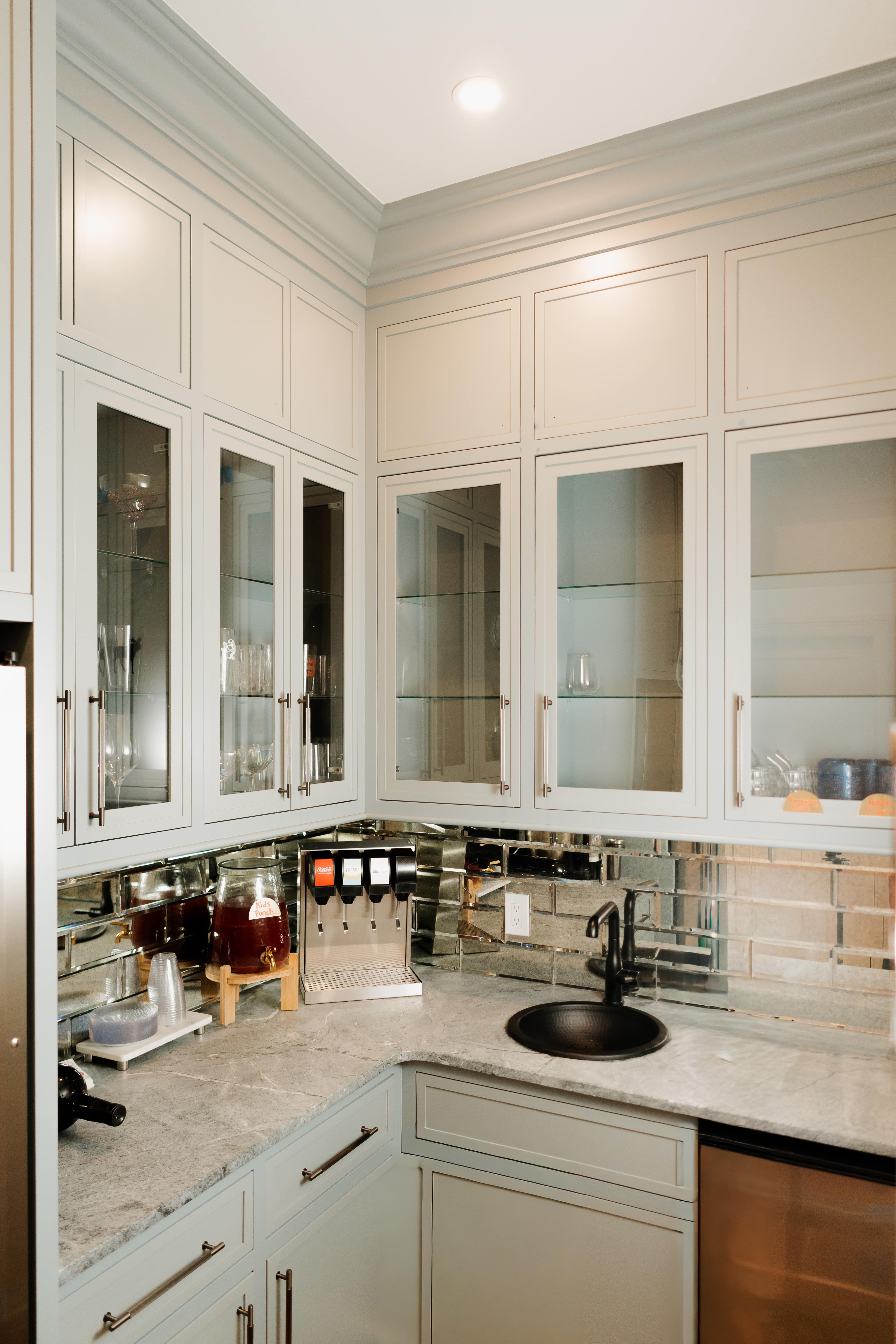 Finished kitchen after cabinet refinishing